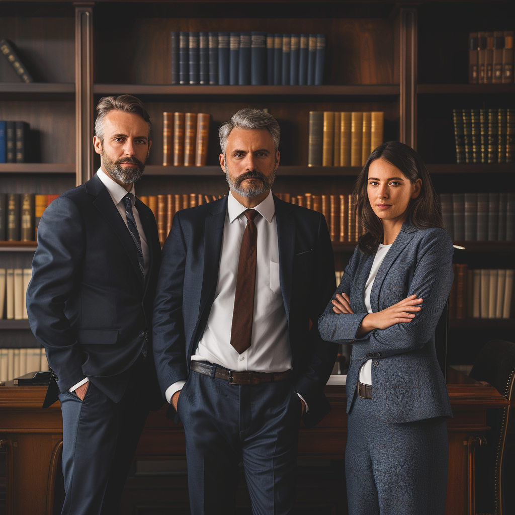 Equipo de abogados preparando un escrito de reclamación de gastos de hipoteca